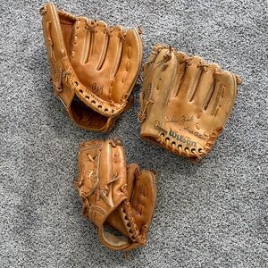 Wilson Tan Leather Baseball Gloves